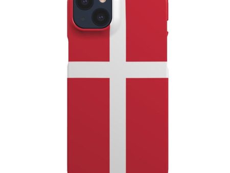 EIDERWOOD iPhone 14 Hård Plastik Cover - Danmarks Flag Hot on Sale