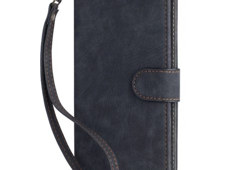 EIDERWOOD Motorola Moto G 5G (2024) Læder Cover m. Pung & Strop - Sort Hot on Sale