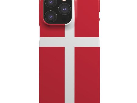 EIDERWOOD iPhone 14 Pro Hård Plastik Cover - Danmarks Flag Fashion