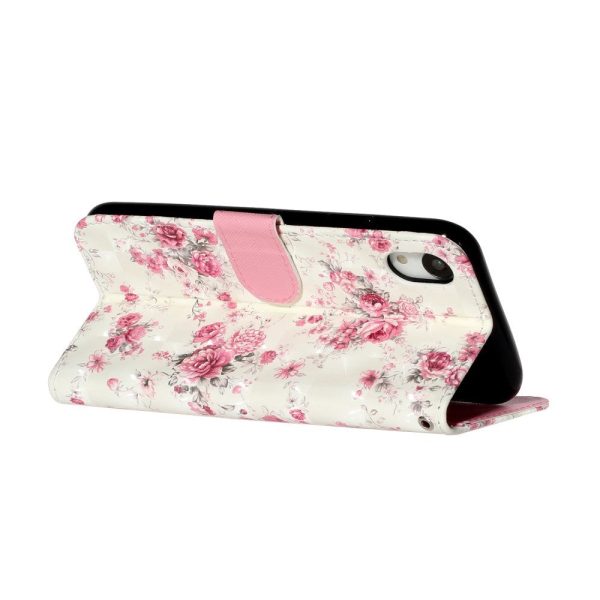 EIDERWOOD iPhone XR Læder Cover m. Pung og Strop - Blomster For Sale