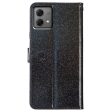 EIDERWOOD Motorola Moto G84 Læder Cover m. Pung & Strop - Glimmer - Sort Cheap