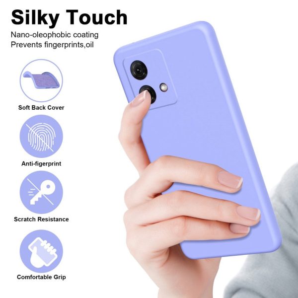 EIDERWOOD Motorola Moto G84 Liquid Silikone Cover - Lilla For Discount