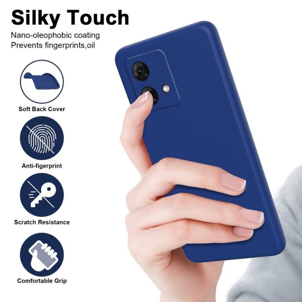 EIDERWOOD Motorola Moto G84 Liquid Silikone Cover - Blå Hot on Sale