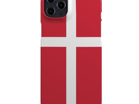 EIDERWOOD iPhone 12 Pro Hård Plastik Cover - Danmarks Flag For Sale