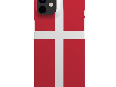 EIDERWOOD iPhone 12 Hård Plastik Cover - Danmarks Flag Online Sale