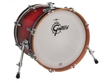 Gretsch Drums CT1-1418B-GCB Catalina Club Bass Drum (Gloss Crimson Burst) - 18  x 14  Online Sale