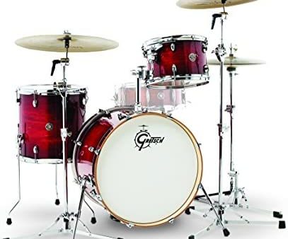 Gretsch Drums CT1-J403-GCB Catalina Club 3-Piece (20 12 14) Shell Pack (Gloss Crimson Burst) Online