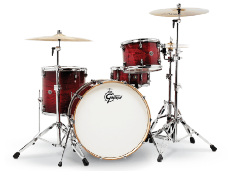 Gretsch Drums CT1-R444C-GCB Catalina Club 4-Piece (24 13 16 14sn) Shell Pack With Snare(Gloss Crimson Burst) Online Hot Sale