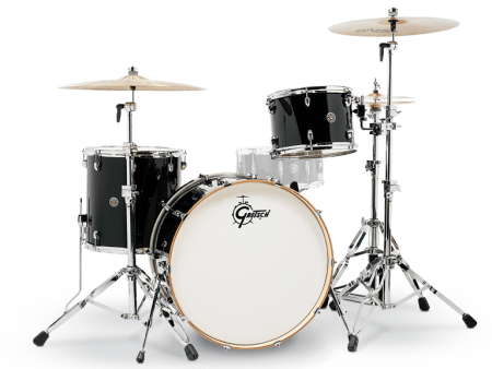 Gretsch Drums CT1-R443C-PB Catalina Club 3-Piece (24 13 16) Shell Pack (Piano Black) Supply