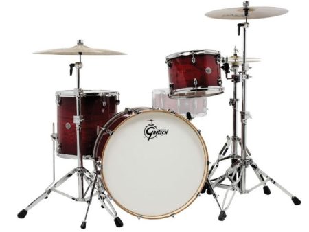 Gretsch Drums CT1-R443C-GCB Catalina Club 3-Piece (24 13 16) Shell Pack (Gloss Crimson Burst) on Sale