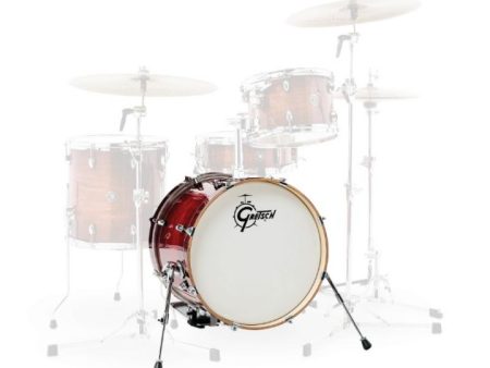 Gretsch Drums CT1-1420B-GCB Catalina Club Bass Drum (Gloss Crimson Burst) - 20  x 14  Hot on Sale