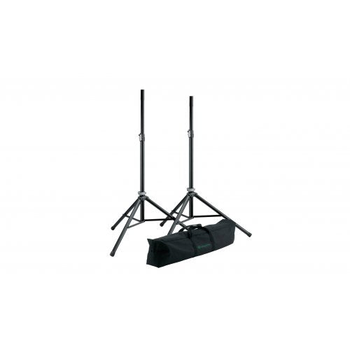 K&M 21449 Speaker Stand Package (2 Stands + Bag) Hot on Sale