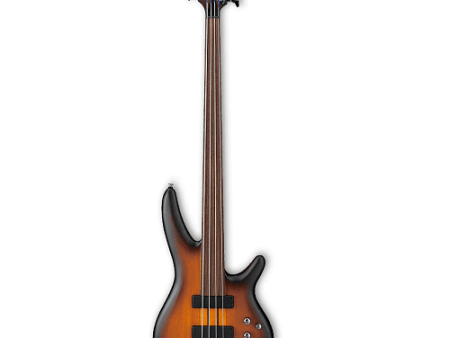 Ibanez SRF700BBF Fretless Electric Bass with Bartolini Pickups - Brown Burst Flat on Sale