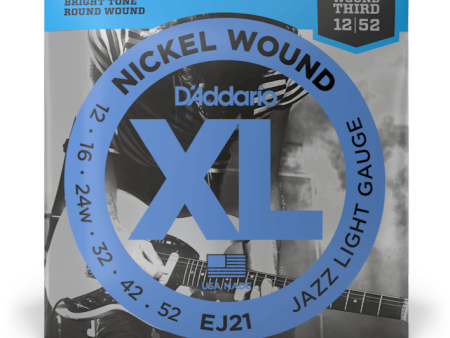 D Addario EJ21 Nickel Wound JAZZ LIGHT 12-52 Fashion