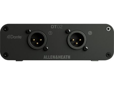 Allen & Heath DT-02-M 2-Out Dante Output Expander with XLR PoE or DC - 48 96Khz - No Power Supply Hot on Sale