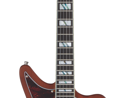 D Angelico DELUXE BEDFORD Series Electric Guitar (Matte Walnut) Hot on Sale