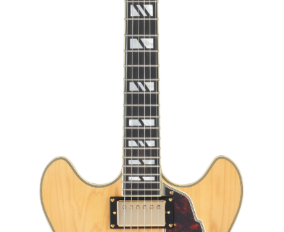 D Angelico DELUXE DC Semi Hollow-Body Electric Guitar (Satin Honey) Online Sale