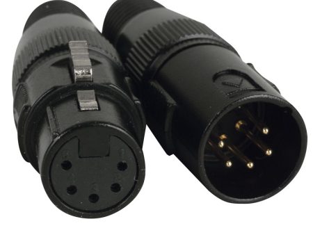 American DJ ACXLR5PSET 5-Pin XLR Male and 5-Pin XLR Female Connectors Set Discount