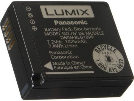 Panasonic DMW-BLG10 Li-ion Battery for Select Lumix Cameras (7.2V, 1025mAh) Online Hot Sale