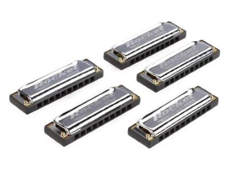 Hohner M2013 Rocket Diatonic Harmonica - 5 Pack Set Cheap