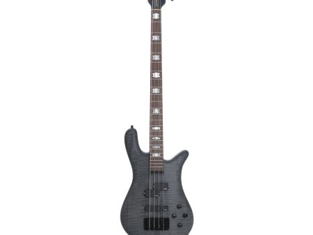 Spector EURO4LXMBKS Euro 4Lx - Electric Bass with EMG & Bartolini Pickups - Trans Black Stain Matte For Cheap