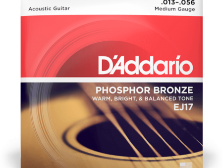 D Addario EJ17 Phosphor Bronze MEDIUM 13-56 Online Hot Sale