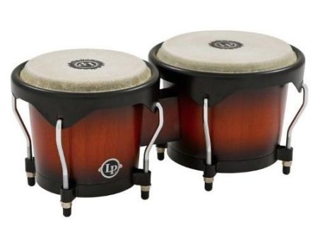 Latin Percussion LP601NY-VSB City Wood Bongos - Vintage Sunburst Online Hot Sale