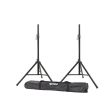 Gemini ST-PACK 74  Dual Speaker Stand with Carry Case, 200 Lbs Per Stand Supply