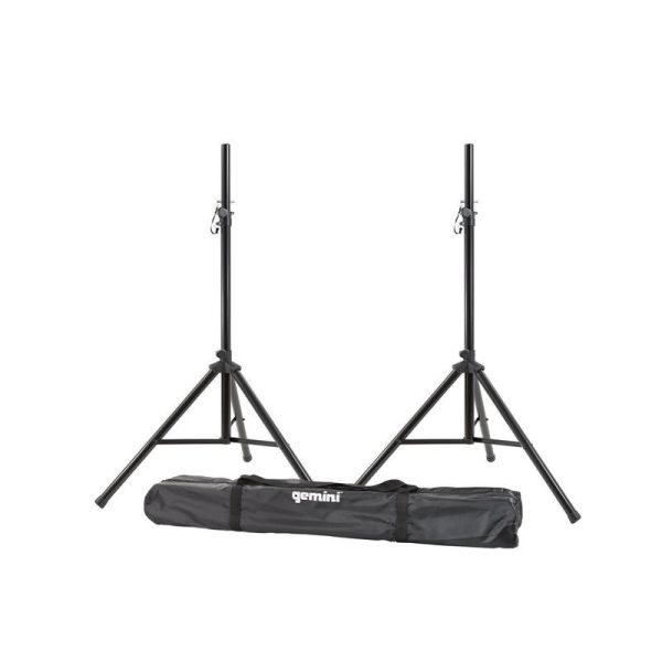 Gemini ST-PACK 74  Dual Speaker Stand with Carry Case, 200 Lbs Per Stand Supply