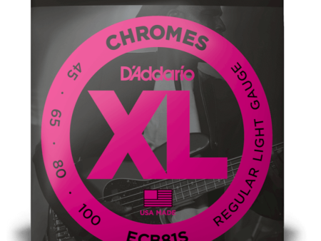 D Addario ECB81S Chromes Flat Wound SHORT SCALE 45-100 Fashion