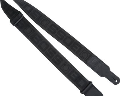 Boss BSM-20-BB Monogram Guitar Strap - Black Black Cheap