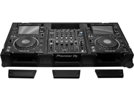 Odyssey 810158 Industrial Board Case for 12  DJ Mixer and Two Pioneer CDJ-3000 (All Black) Online