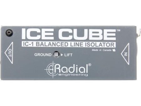 Radial Engineering ICE CUBE Balanced Line Isolator & Hum Eliminator Fashion