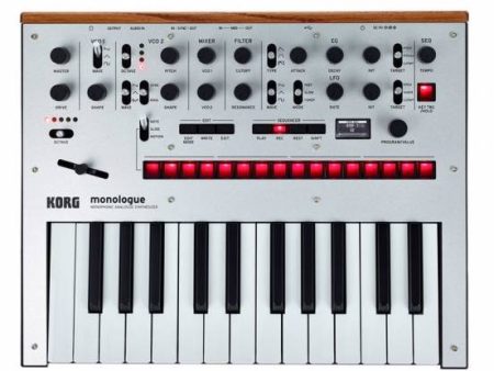 Korg MONOLOGUESV Mini Monophonic Synth (Silver) For Sale