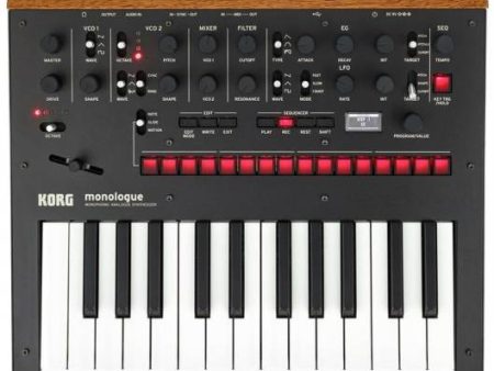 Korg MONOLOGUEBK Monophonic Analog Synthesizer (Black) Fashion