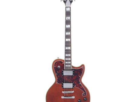 D Angelico DELUXE ATLANTIC Series Electric Guitar (Matte Walnut) Online Hot Sale