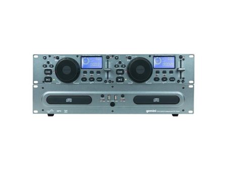 Gemini CDX-2250I Dual Rack Mount CD USB Media Player, Blue Back Lit LED Display, Seamless Loop, Pitch Fader Control + - 12% Sale