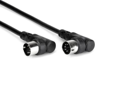 Hosa MID-303RR Right-Angle MIDI Cable - 3 Foot Fashion