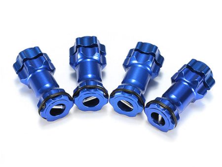 1 8 Aluminum Alloy 17mm Wheel Hex Hub Adapter Extension 30mm RC Car Parts Blue For Discount