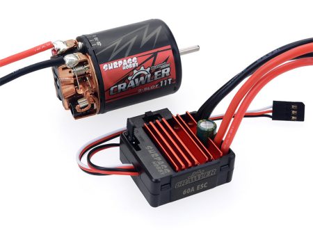 SURPASS Hobby Brush 540 11T RC Car Motor+60A ESC For 1 10 Crawler Online Sale