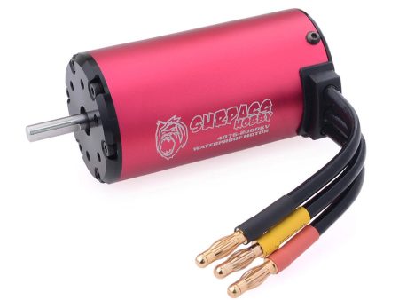 Surpass Hobby 4076 KK Series 2-4S Brushless Waterproof Motor 1350 1550 1700 2000 2250KV for 1 8 Rc Car Online now