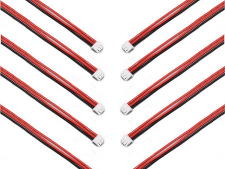 10 Pieces 2.54XH 22AWG 13CM 2S 3Pin Balance Cable Silicone Wire for Lipo Batteries Sale