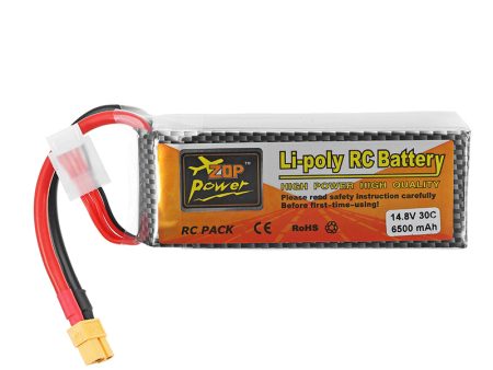 ZOP Power 14.8V 6500mAh 30C 4S XT60 Plug Lipo Battery RC Quadcopter Car Discount